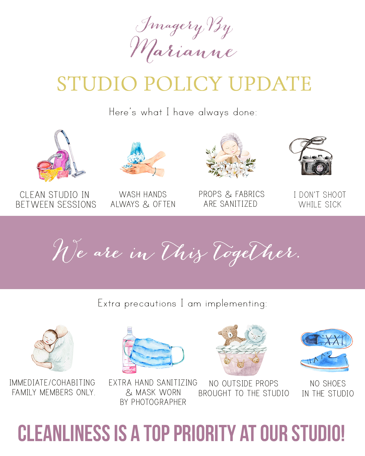 imagery by marianne studio policy update